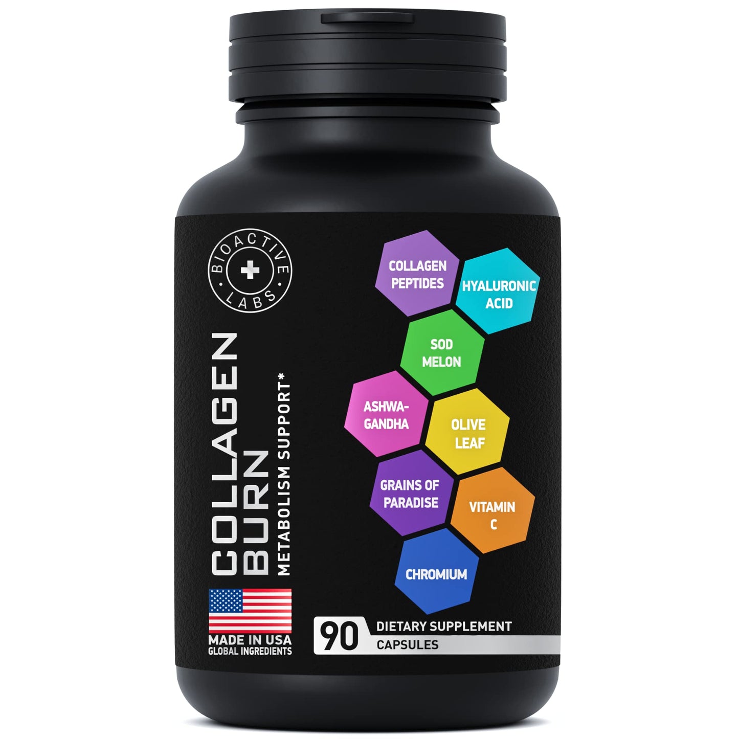 Thermogenic Multi Collagen Burn Capsules โ Hydrolyzed Collagen Peptides + Hyaluronic Acid (2-Pack)