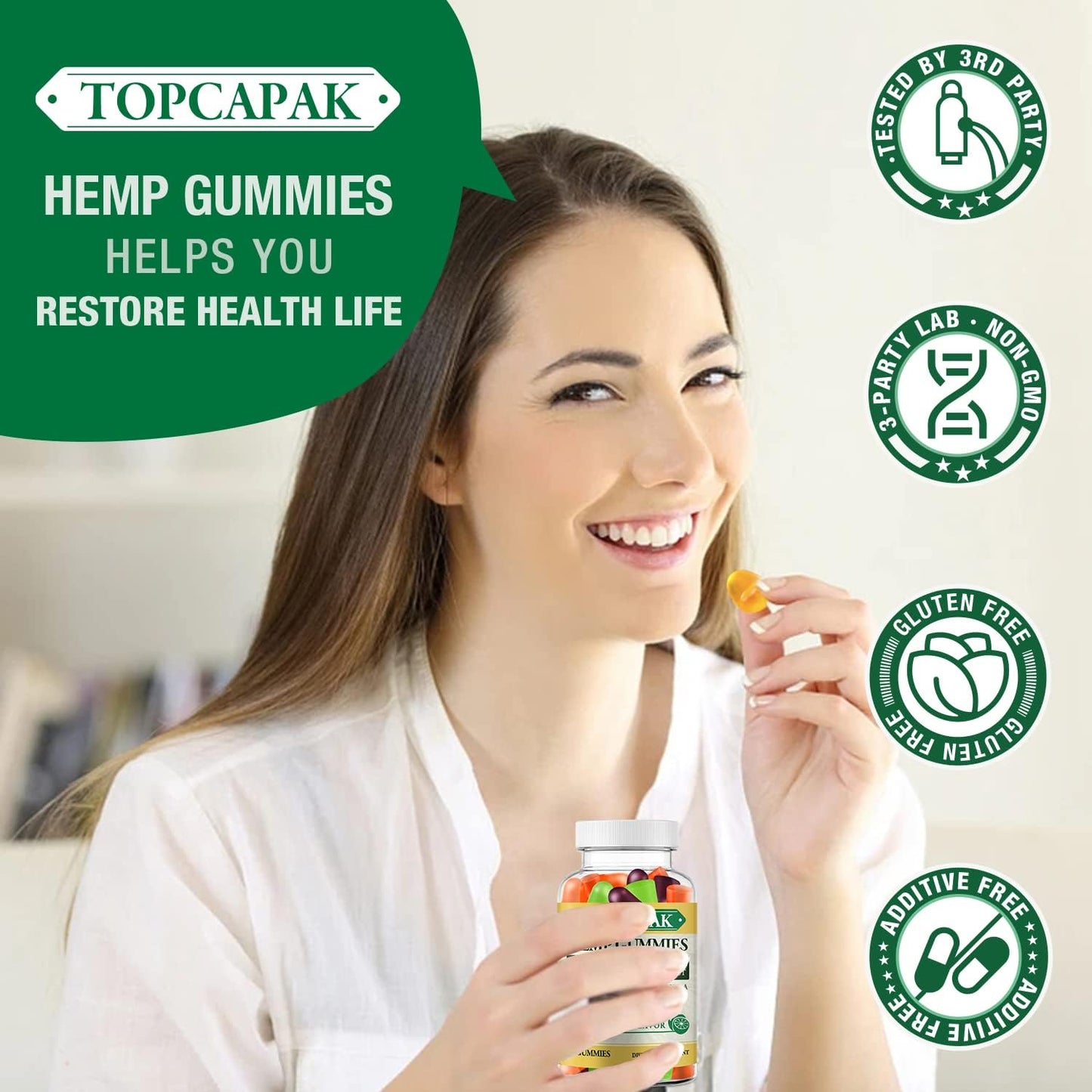 Hemp Gummies High Potency โ Pain, Sleep & Anxiety Support for Adults