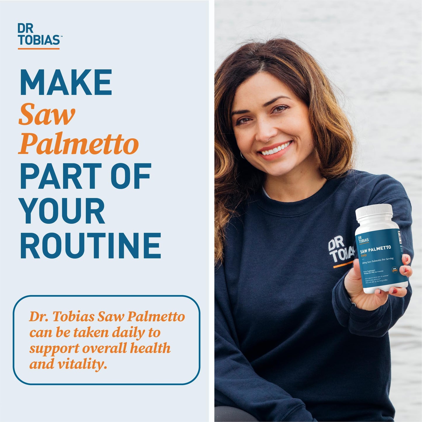 Dr. Tobias Saw Palmetto 500mg โ Prostate, Hair & Urinary Health