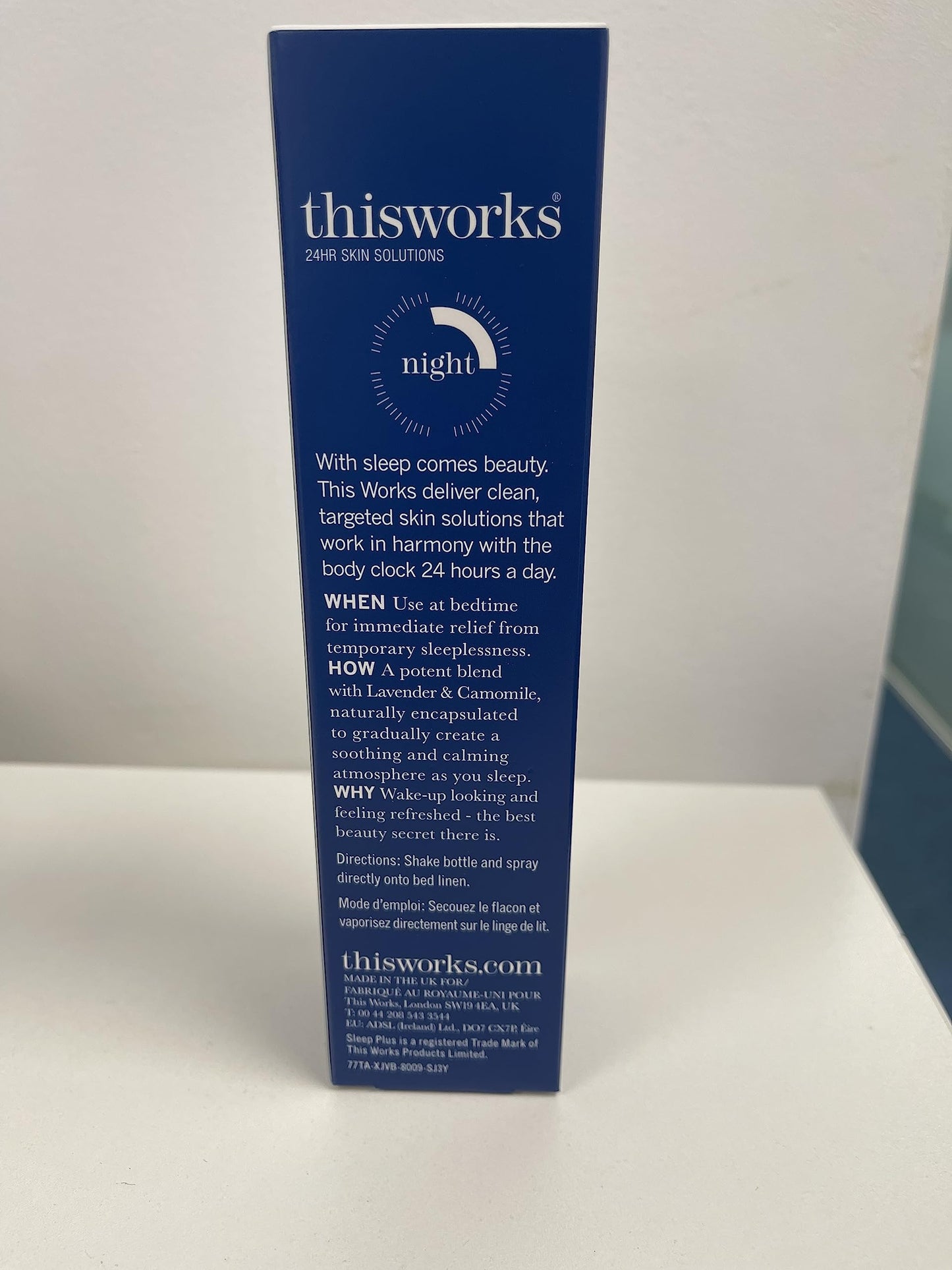 THISWORKS Sleep Plus Pillow Spray โ Fast-Acting Rest with Lavender, Vetivert & Camomile, 100ml