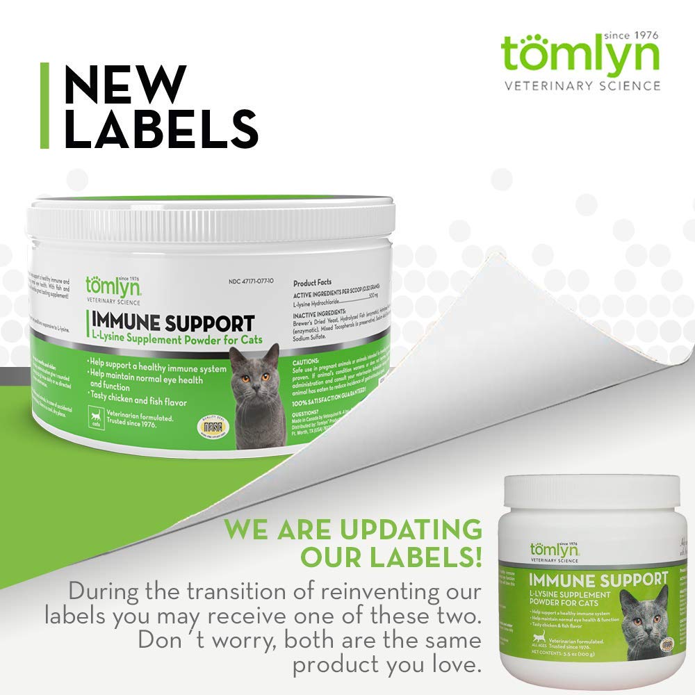 TOMLYN Immune Support Daily L-Lysine for Cats & Kittens β Fish Flavor, 4 Pack