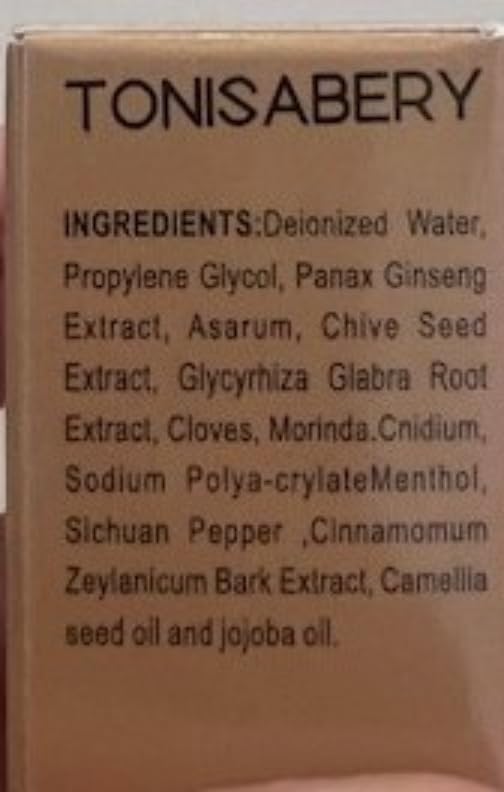 Tonisabery Men's Herbal Massage Oil โ Natural Formula for Skin Hydration, 10mL