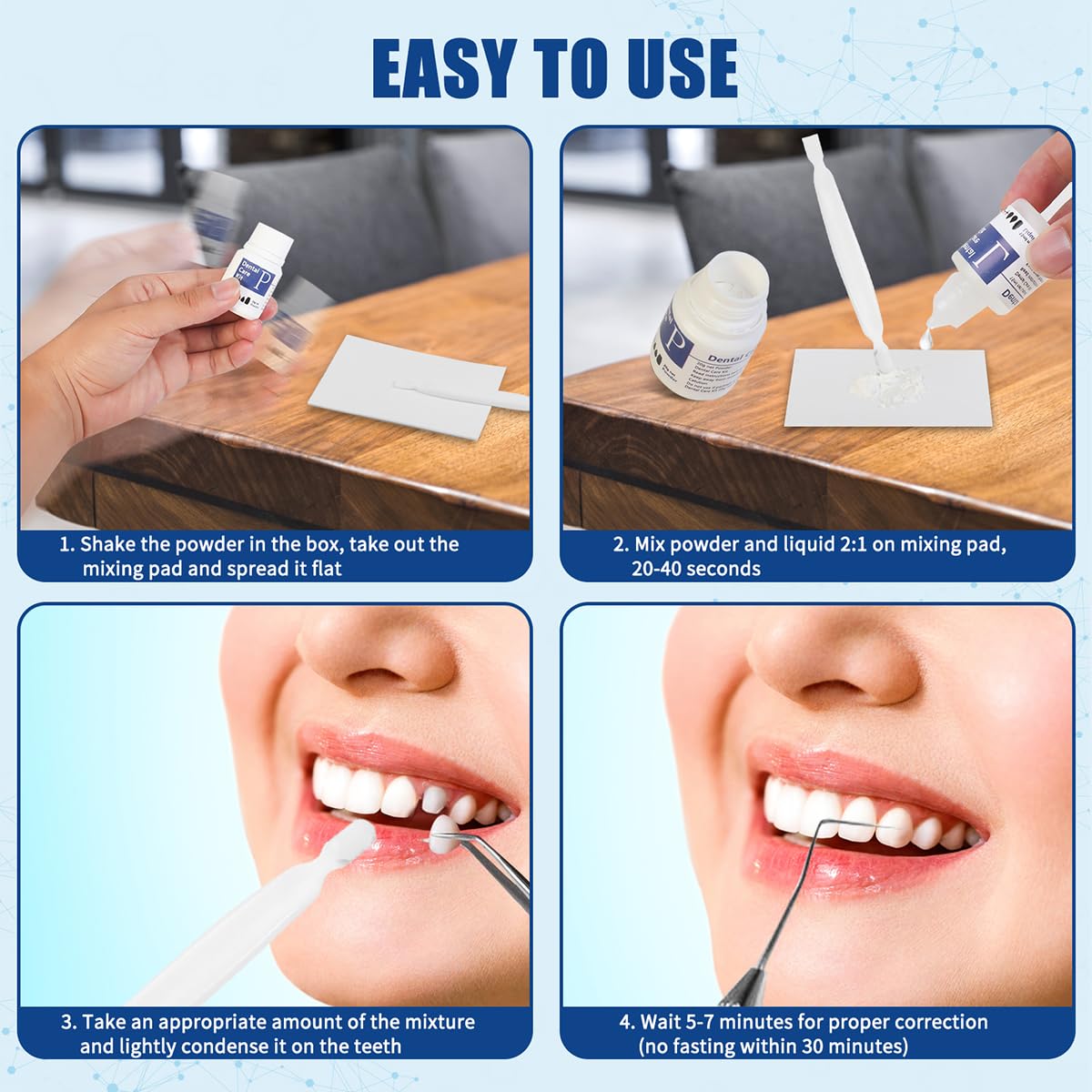 Tooth Repair Kit โ Temporary Filling for Missing & Broken Teeth (Men & Women)