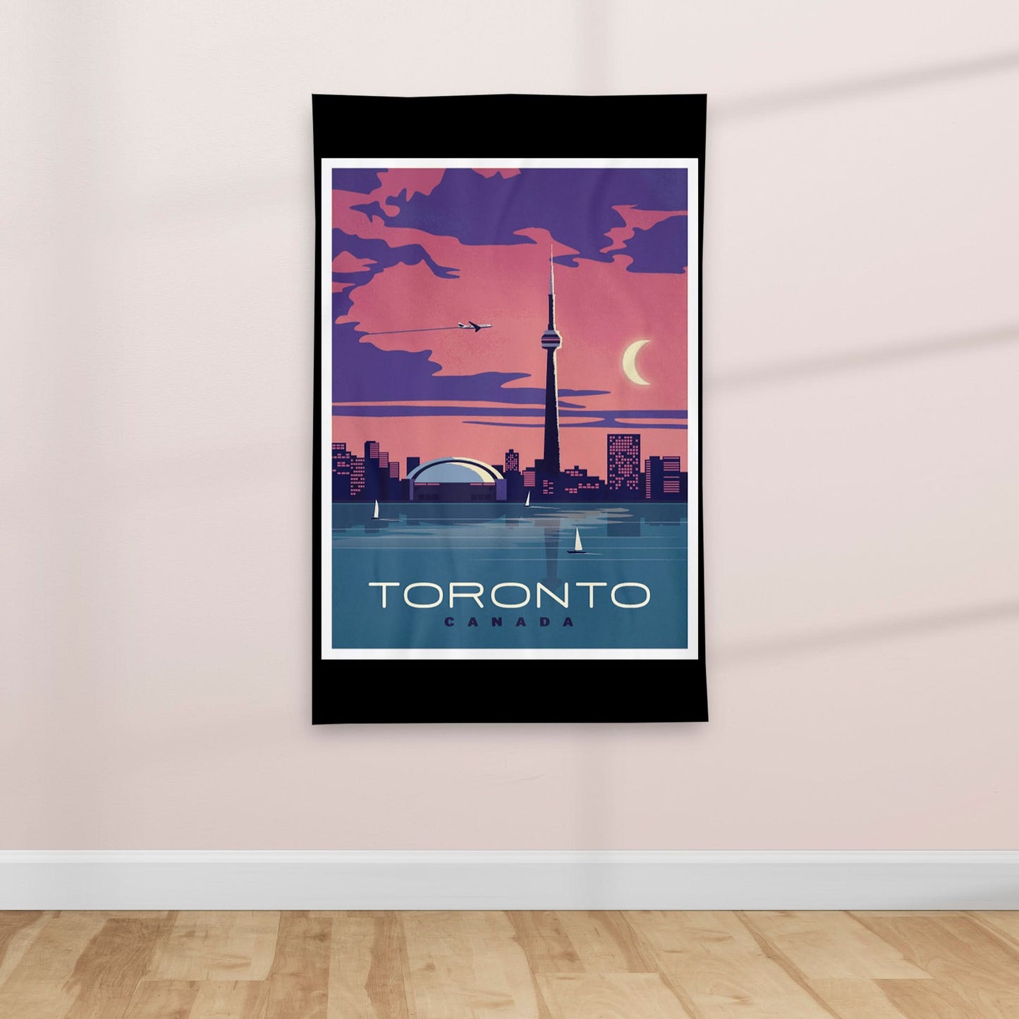 Toronto Canada - Vintage Travel poster - Textile Poster