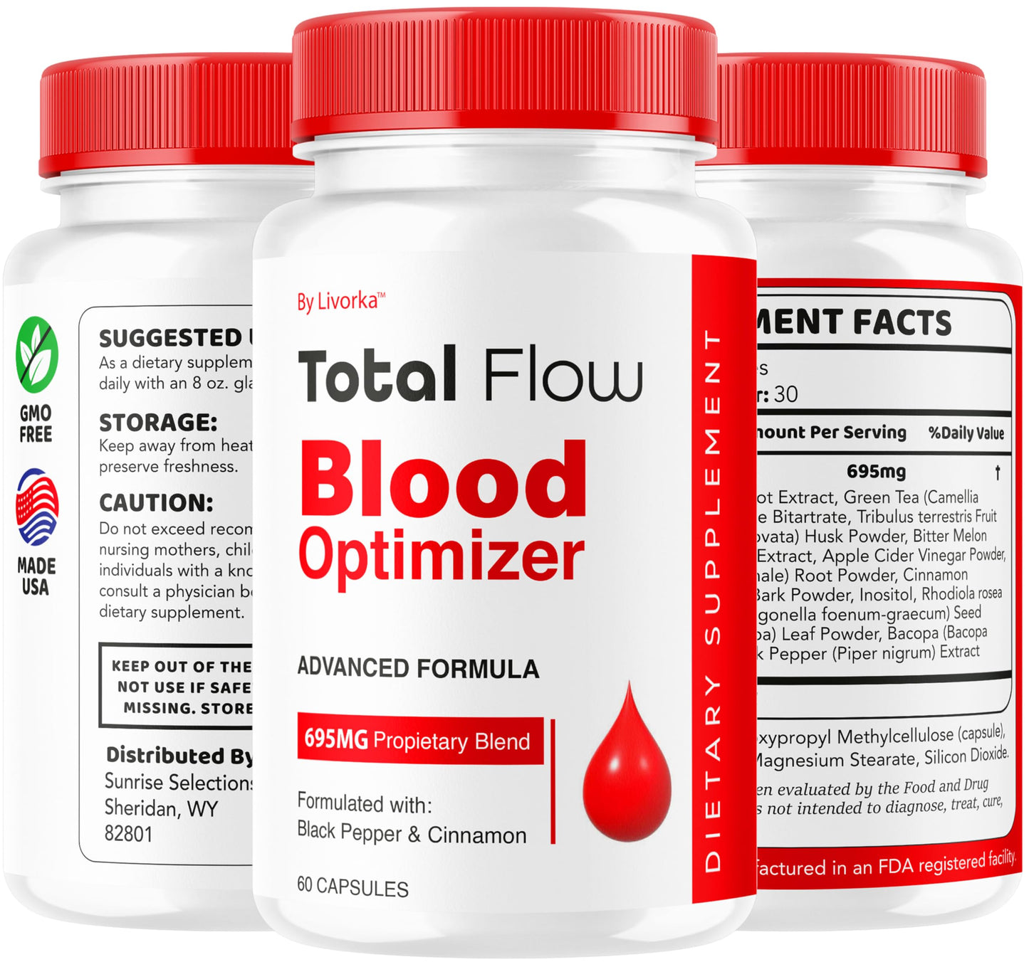 Total Flow Capsules (2-Pack) โ Advanced Blood Support Pills, All-Natural Multivitamin