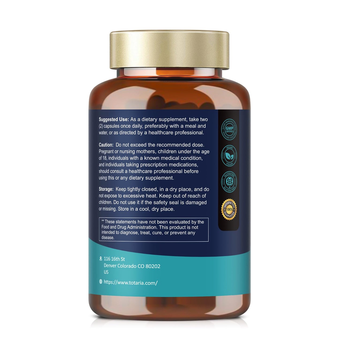 Totaria TUDCA 1200mg โ Liver Support & Gut Health (120 Capsules)