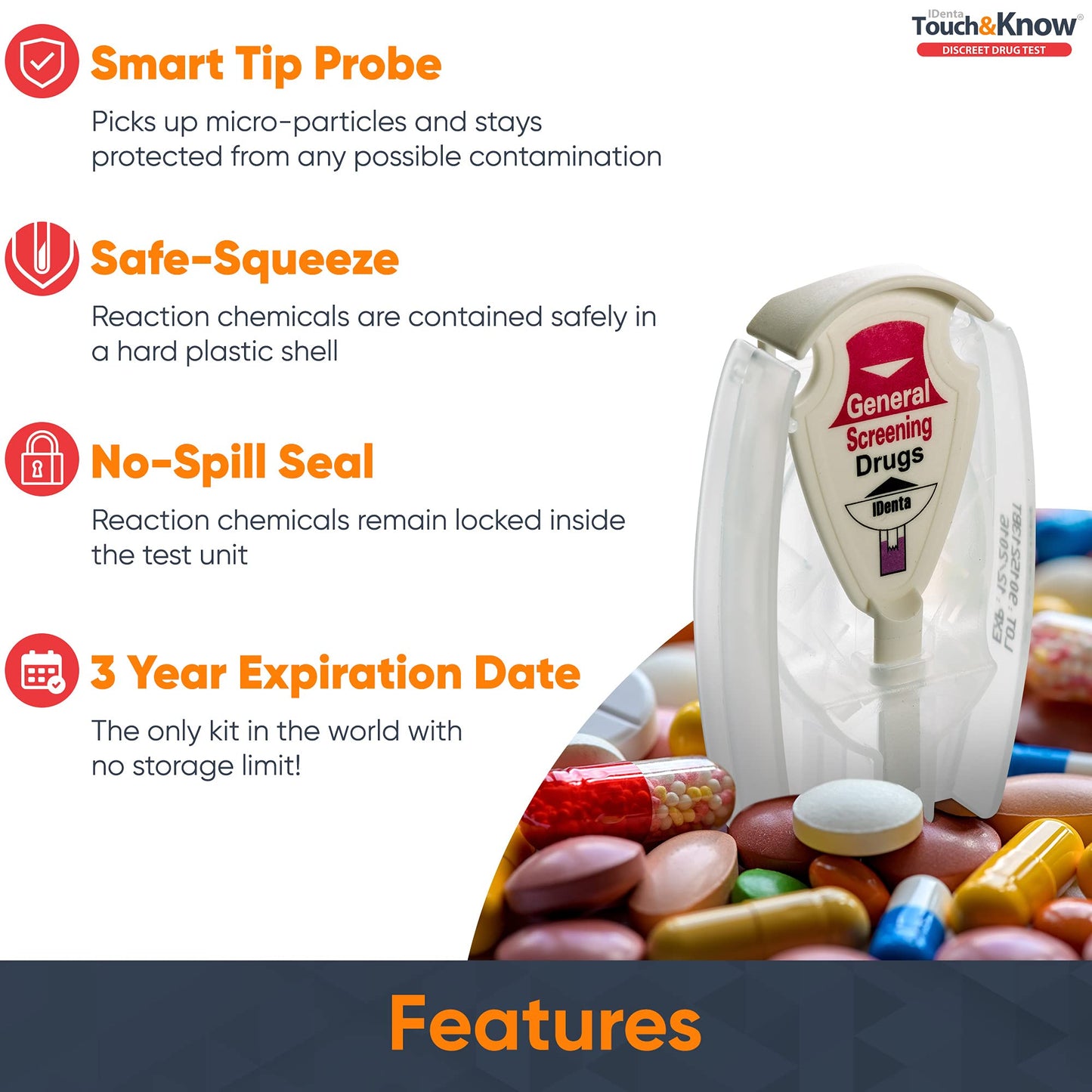 Touch&Know Multi Drug Test Kit โ Instant Home Screening for 30 Substances