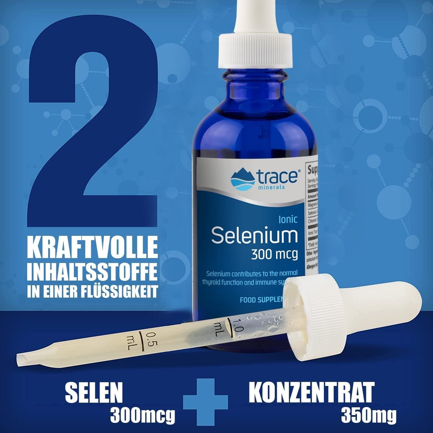 Trace Minerals Liquid Ionic Selenium โ High-Absorption Immune & Hormone Support (2 fl oz, 48 Servings)