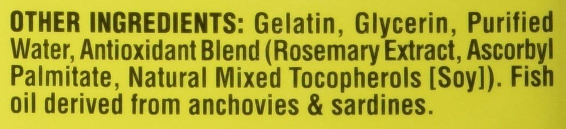 Trader Joe's Molecularly Distilled Omega-3 Fatty Acids Dietary Supplement โ 1200mg Fish Oil, EPA & DHA