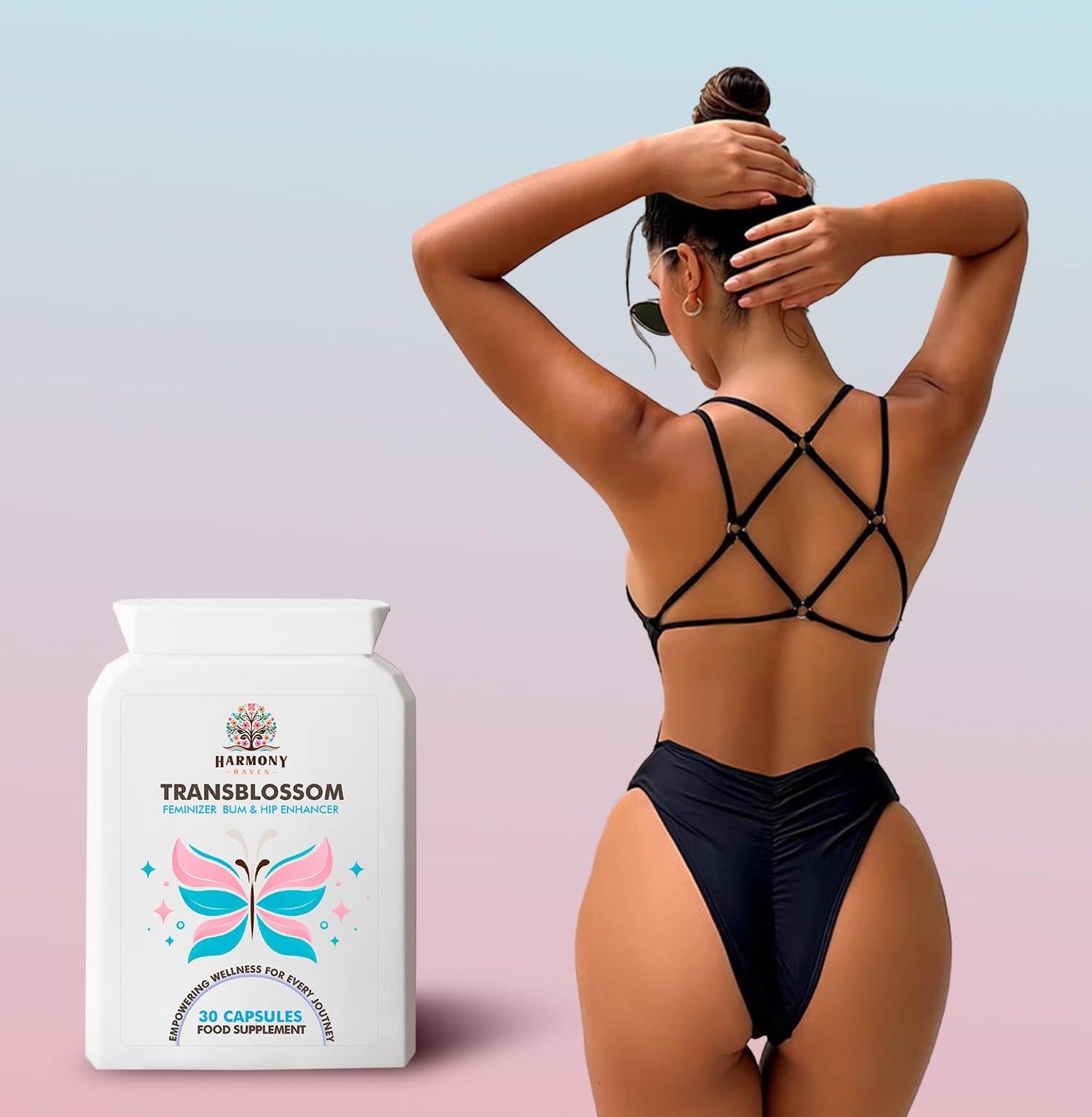 TransBlossom Feminizing Bum and Hip Enhancer Pills | Feminizing MTF Support