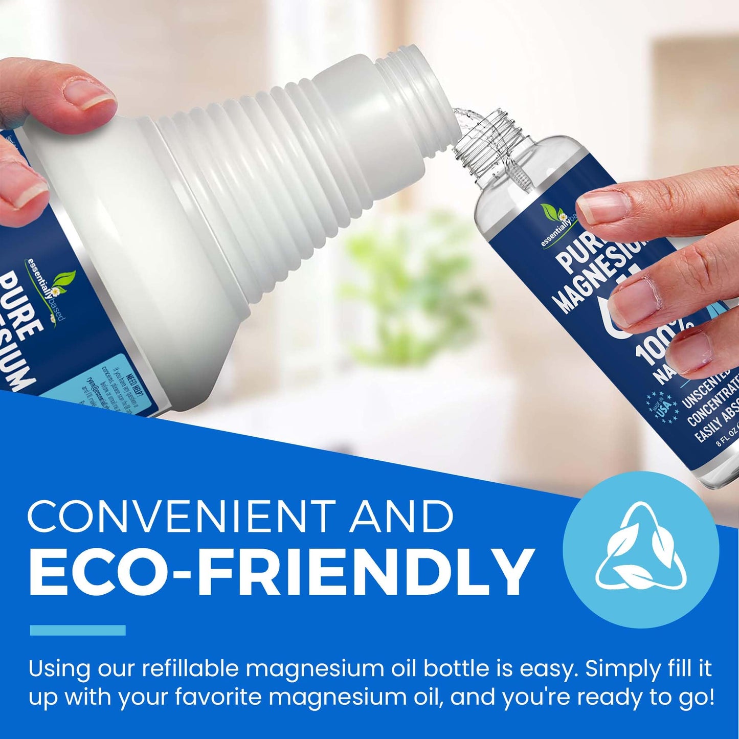 Pure Magnesium Oil Spray 8oz โ Sleep Support, Made in USA