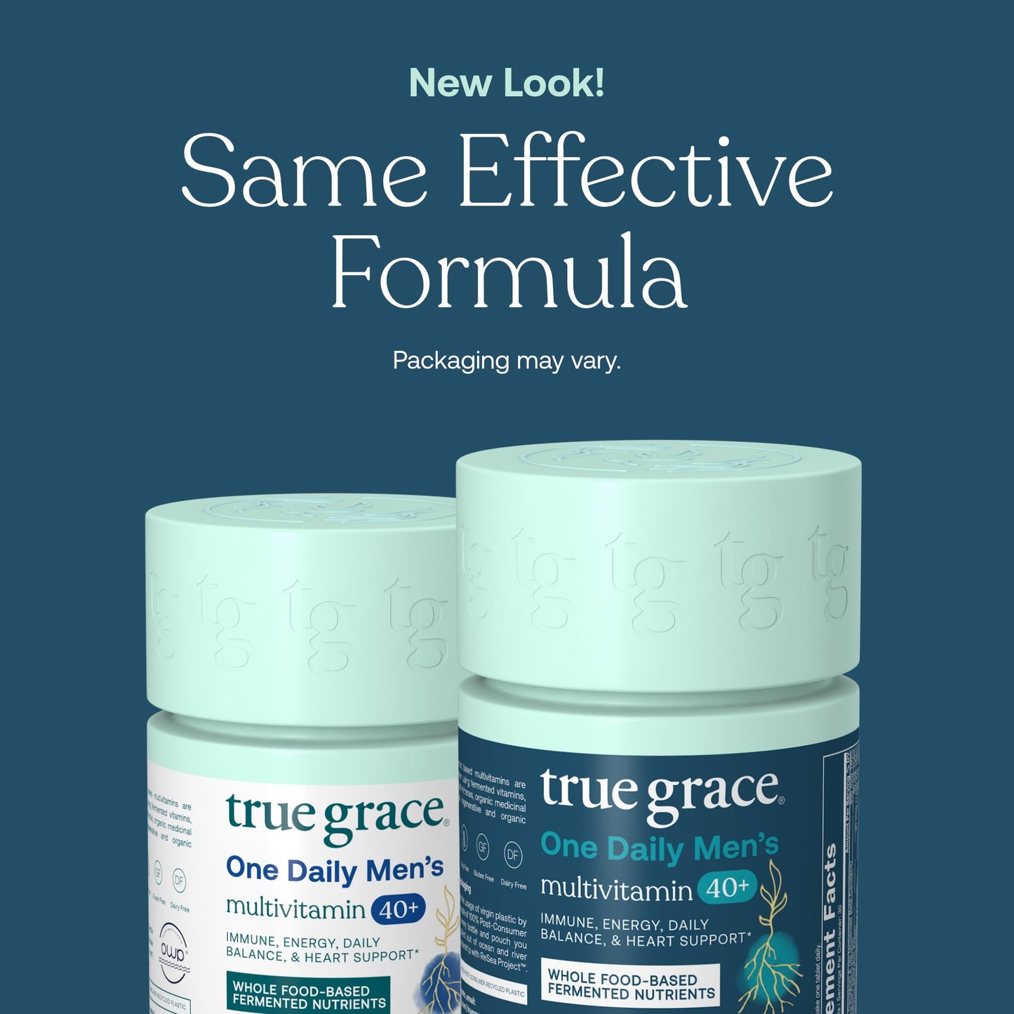True Grace Men's 40+ Multivitamin โ Fermented Minerals, Organic Adaptogens & Mushrooms