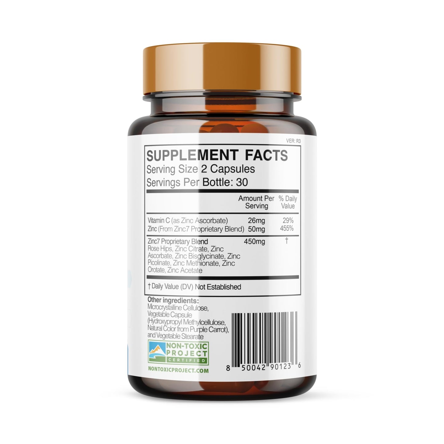 Zinc7 Daily Immune Support (50mg) β Triple Action Zinc Complex | True Cellular Formulas