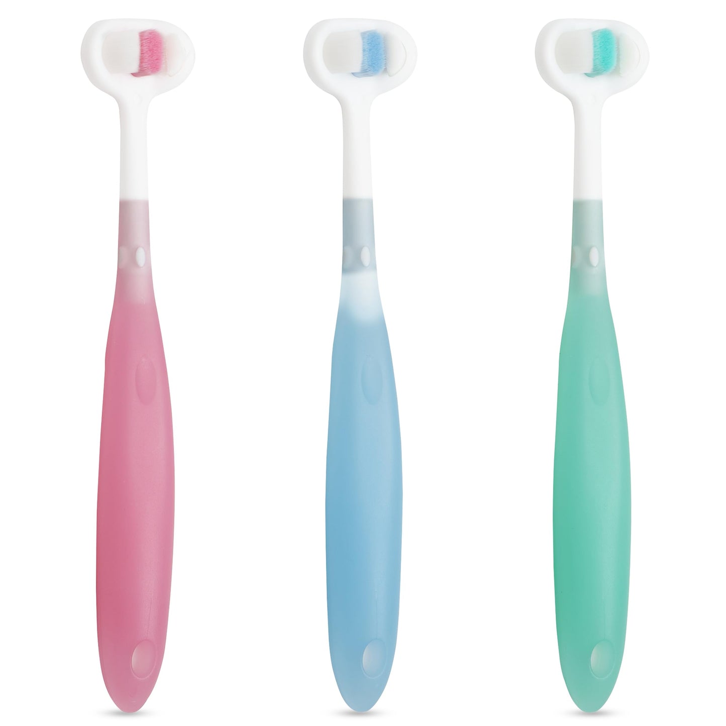 Trueocity Extra Soft Toddler Toothbrush 3-Pack โ 3-Sided Toothhugger for Ages 12 Months+, 10,000 Ultra-Soft Bristles