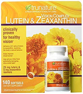 Trunature Lutein & Zeaxanthin Softgels โ Vision Support, 140 Count