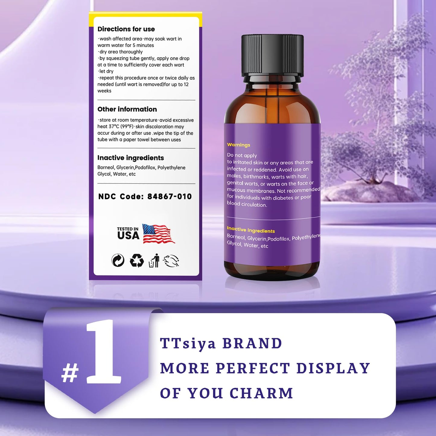 TTsiya Wart Remover Freeze Off β Fast-Acting Salicylic Acid Liquid (30 ml)