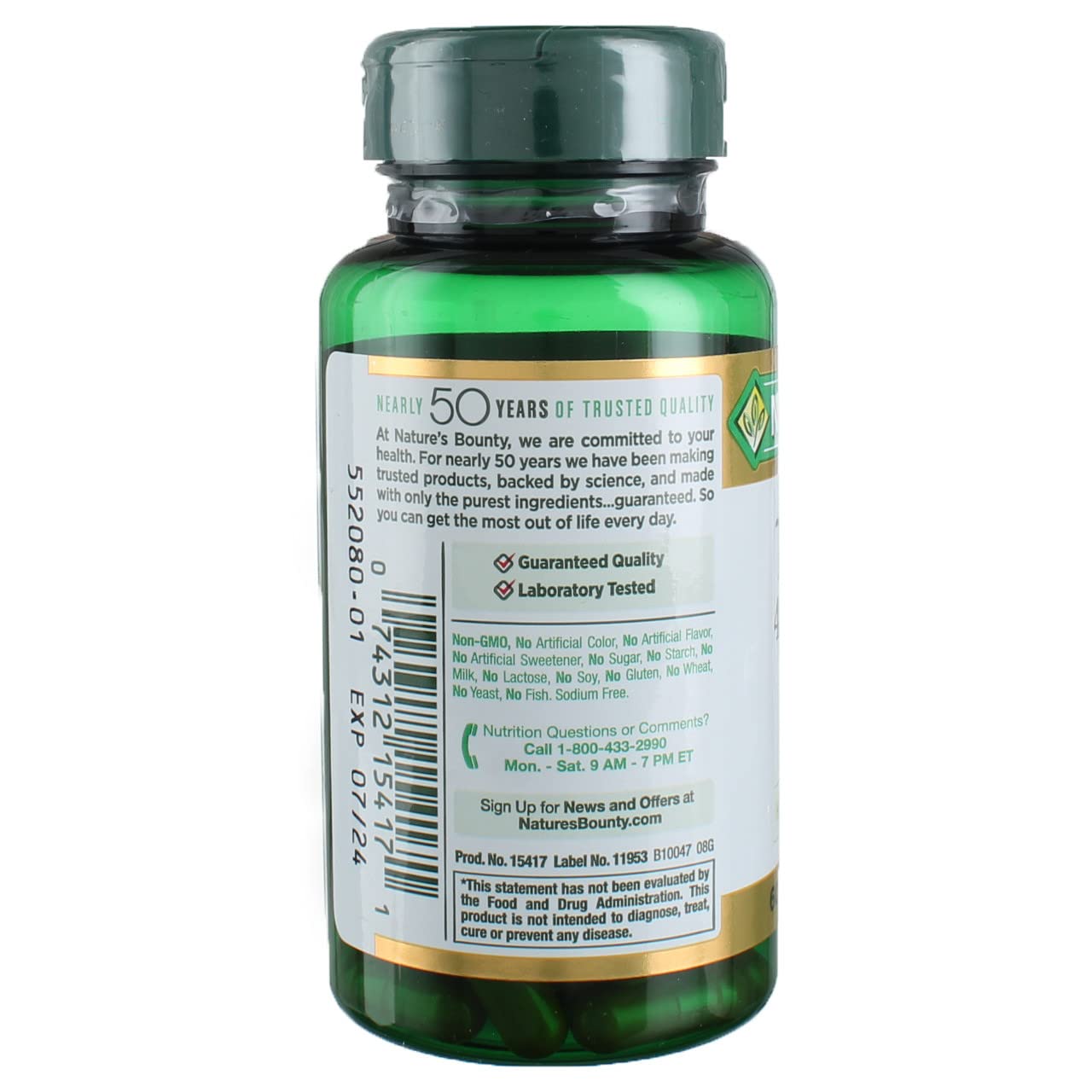 Nature's Bounty Turmeric 450 mg Capsules โ 60 ct, Pack of 3