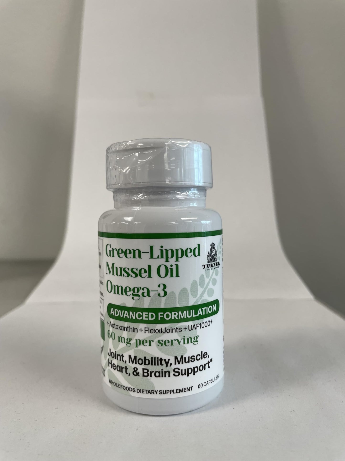 TURNER New Zealand Green Lipped Omega-3 Mussel Oil โ 2 Bottles, 120 Softgels