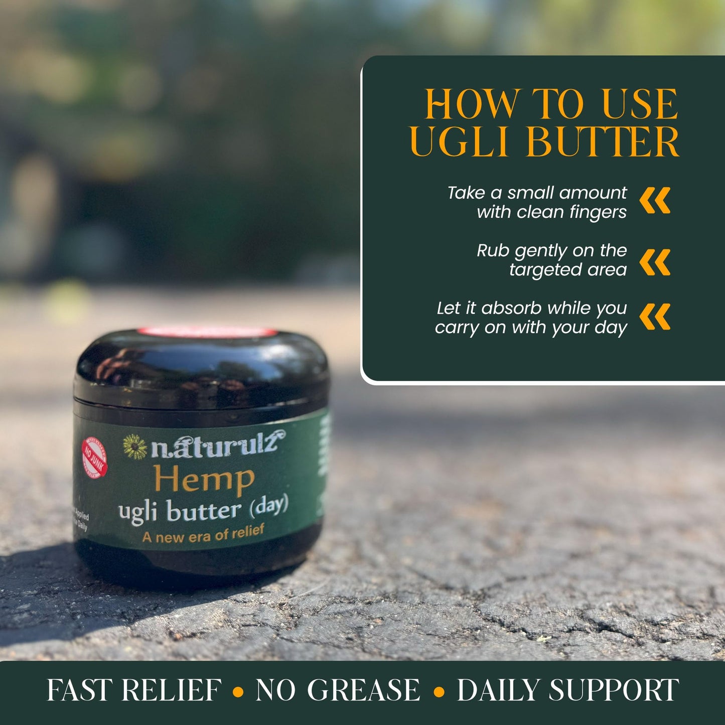 Ugli Butter Daytime Hemp 4oz โ Targeted Muscle & Joint Therapy