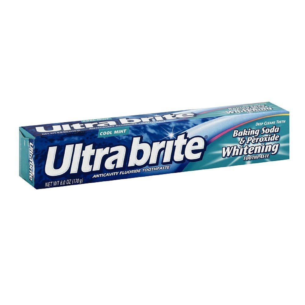 Ultra Brite Baking Soda & Peroxide Whitening Toothpaste โ Pack of 2 | Mint, 12 oz total