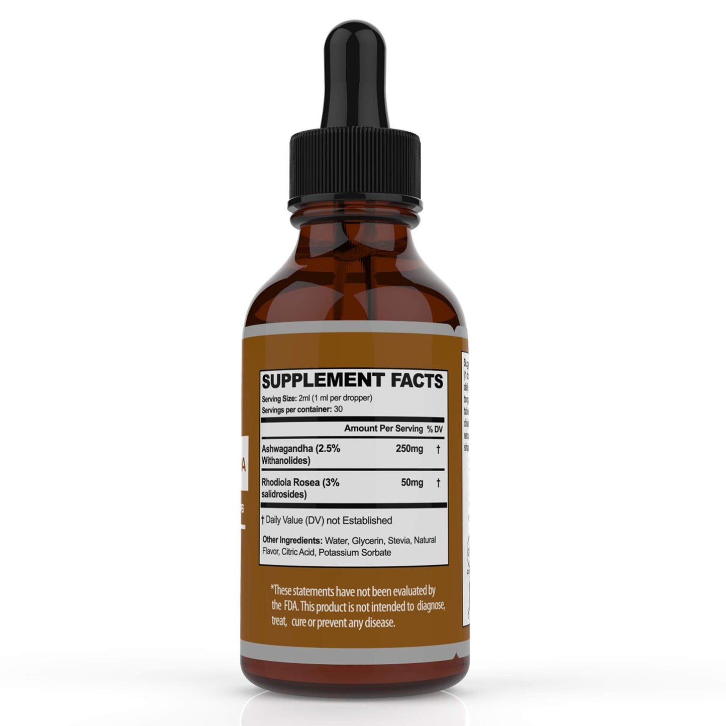 Ultra6 Ashwagandha Liquid Drops โ Organic Ashwagandha & Rhodiola (Pack of 2)