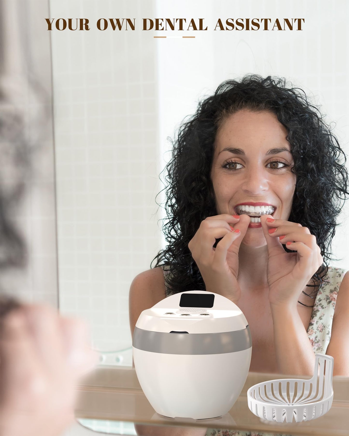 Ultrasonic Retainer Cleaner 200ML โ 45kHz Dentures, Mouthguards & Jewelry