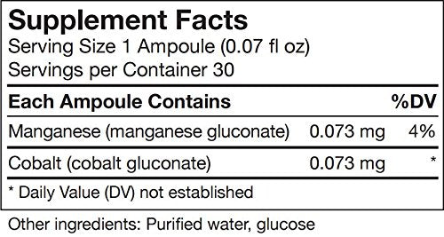 UNDA GAMMADYN Mn-Co | Manganese-Cobalt Oligo-Element Supplement | 30 Ampoules