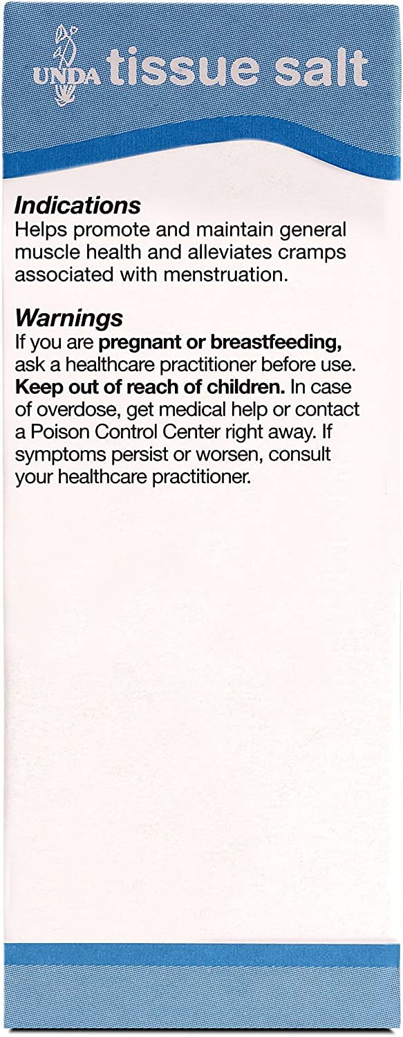 UNDA Magnesia Phosphorica 6X (Salt) โ Homeopathic Muscle Health & Menstrual Cramps | 100 Tablets