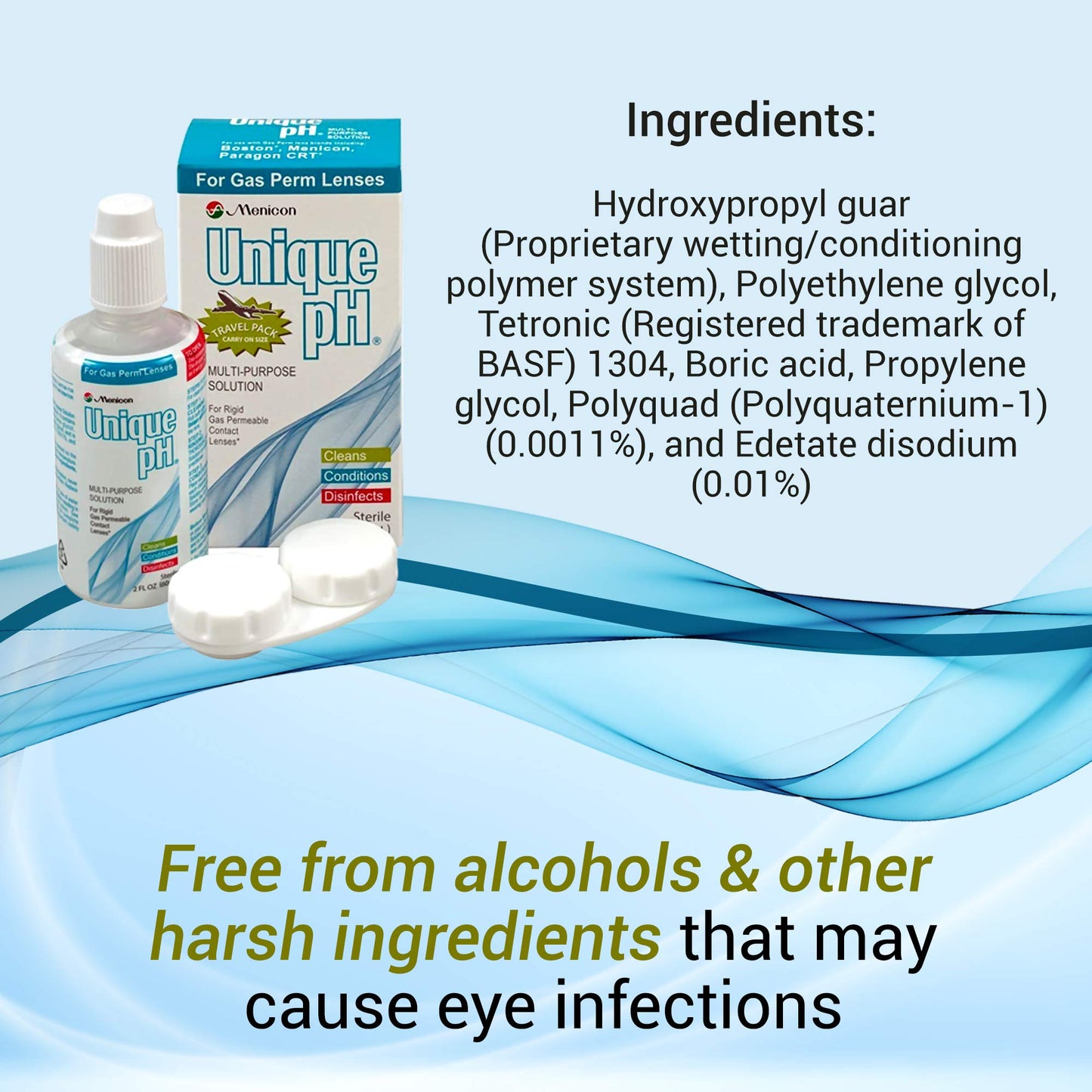 Unique pH Travel Pack โ Multipurpose Solution for RGP Lenses, 2.5 fl oz