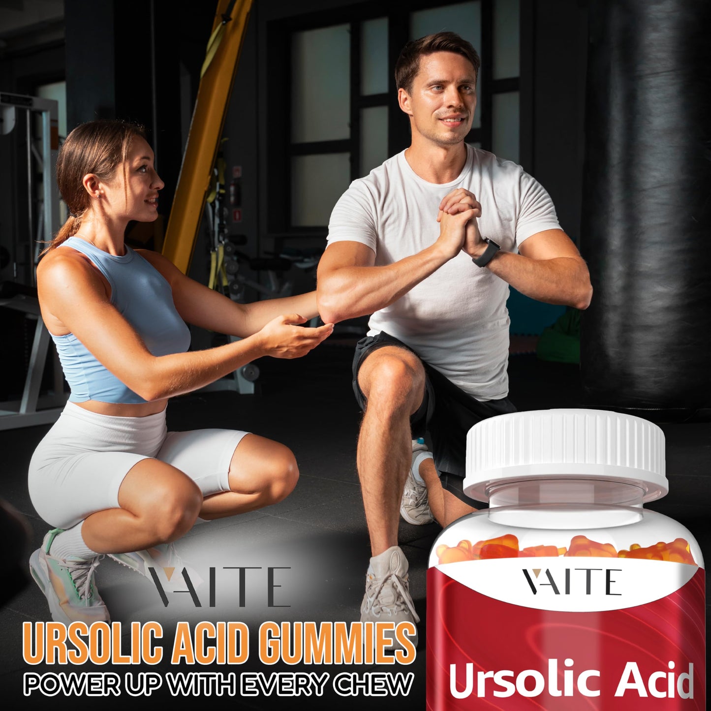 Ursolic Acid 300mg Vegan Gummies โ Plant-Based Muscle & Joint Support | 60 Chewables