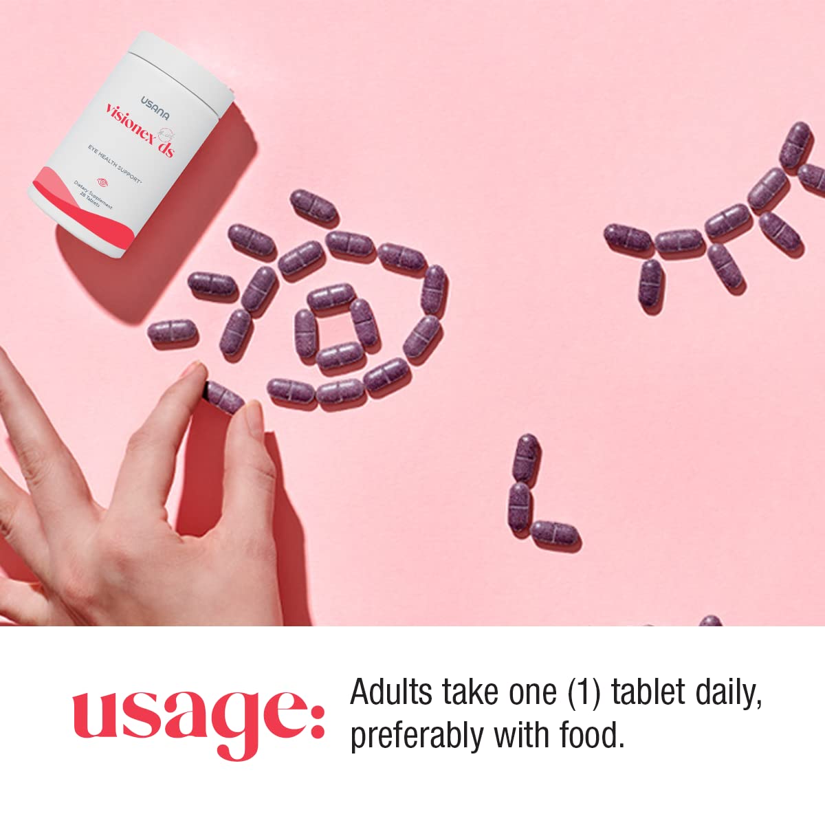 USANA Visionex DS with Lutein Zeaxanthin โ Advanced Eye Health & Vision Support, 28 Tablets (28-Day Supply)