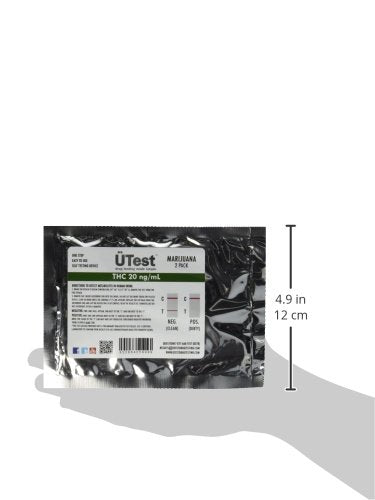 UTest Instant THC Home Drug Test – 15 ng/mL Single Panel Cannabis Detection (2-Pack)