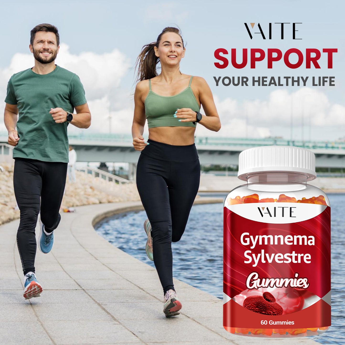 VAITE Gymnema Sylvestre Gummies 600mg โ 60 Chews, Non-GMO, Gluten-Free