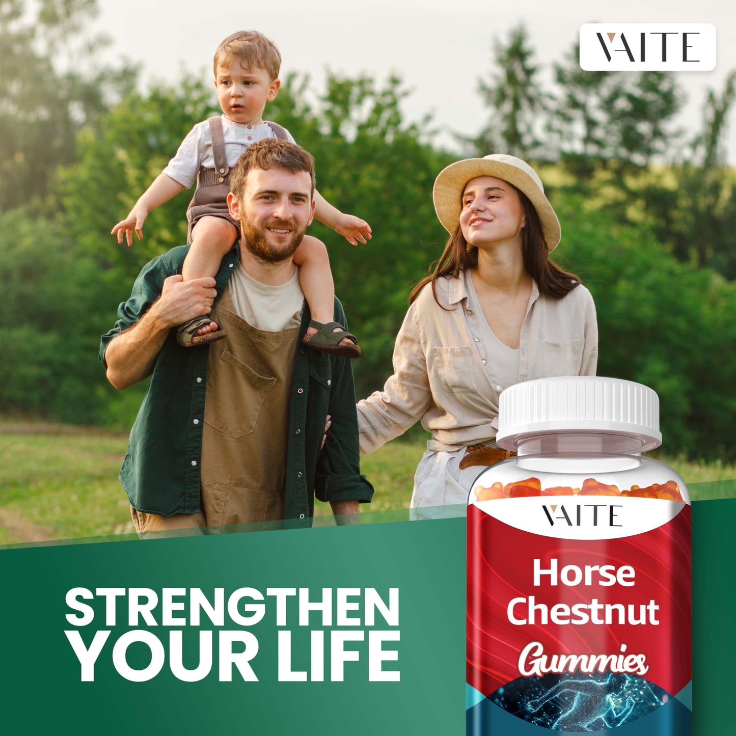 VAITE Horse Chestnut Extract Supplement โ Vein Support, Leg Health, Non-GMO, Gluten Free