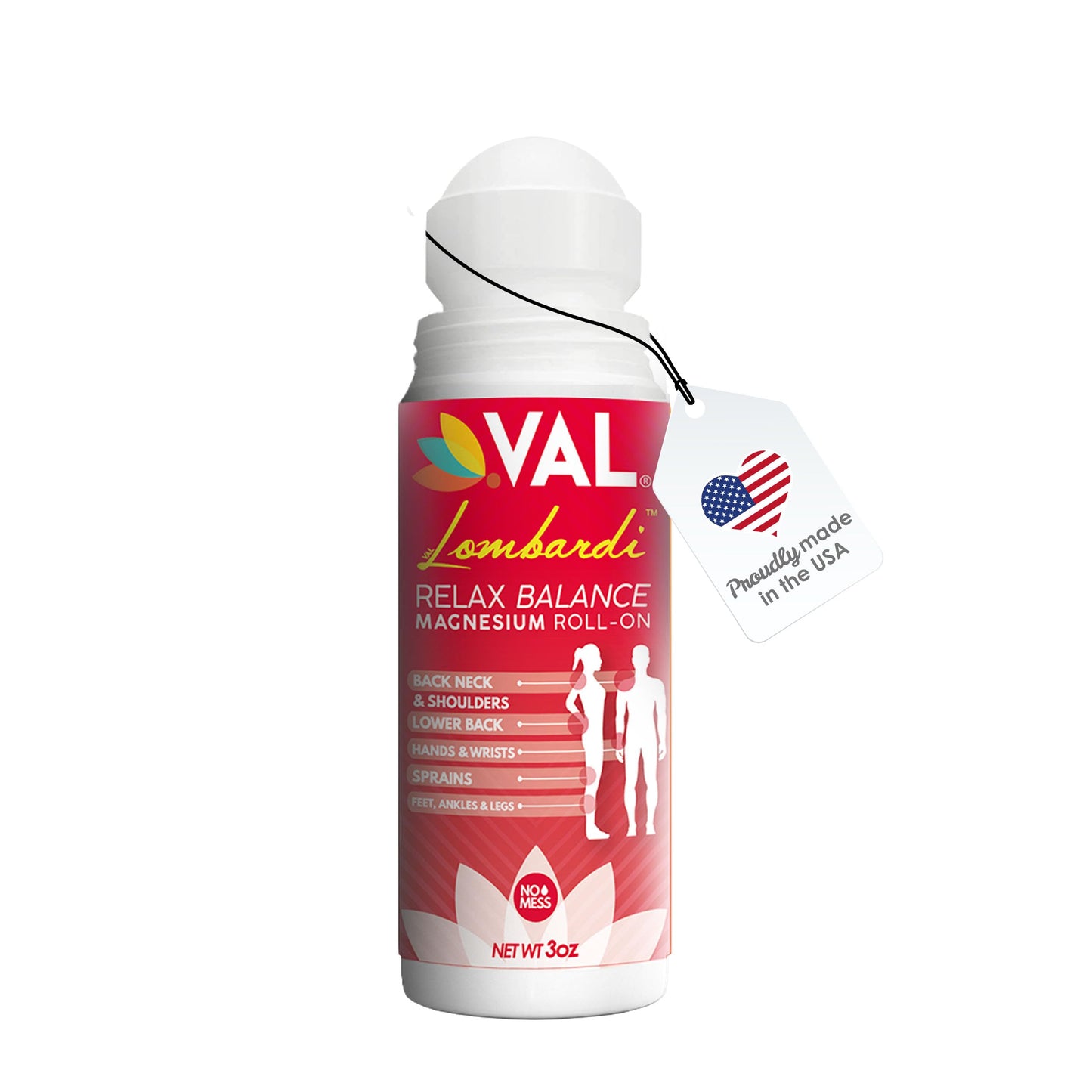 VAL Lombardi Magnesium Roll-On 3oz โ Zechstein Magnesium + Arnica | Joint & Muscle Relief (2-Pack)