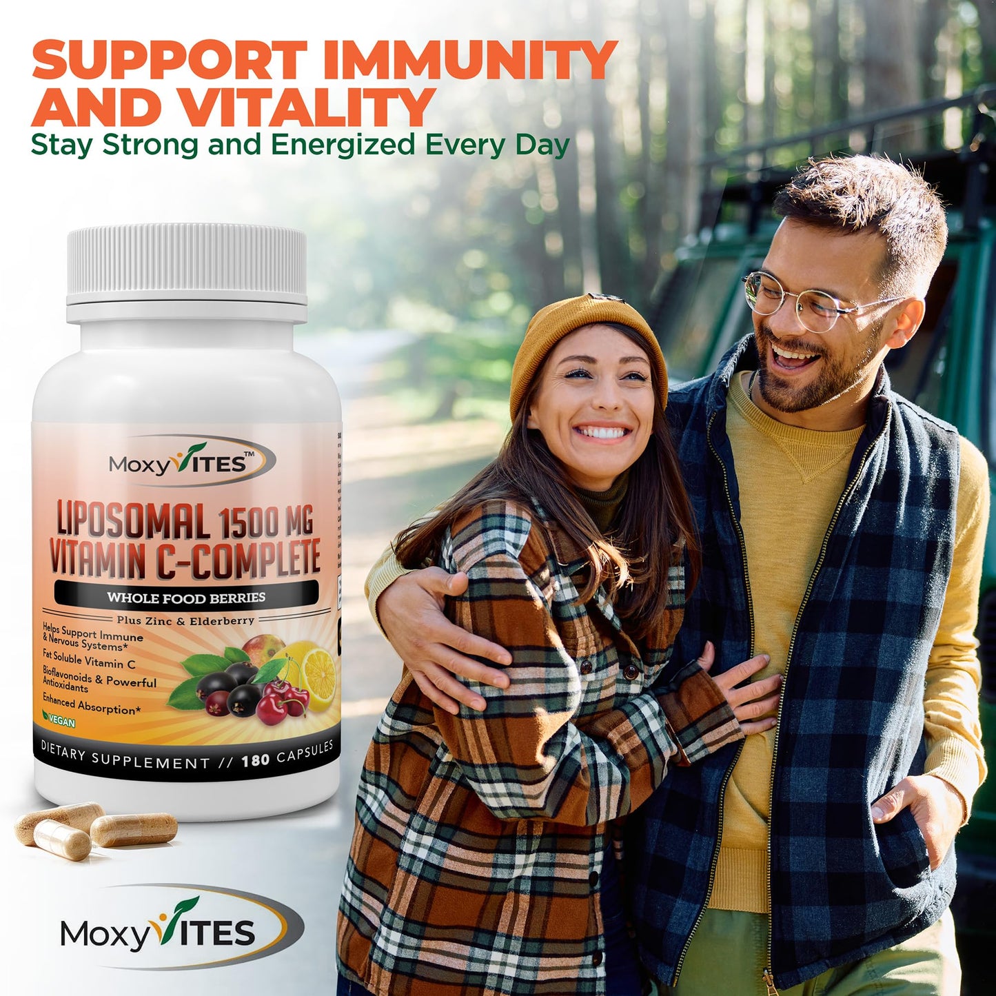 Liposomal Vitamin C with Zinc โ 1500mg/Serving, 3 Month Supply, Gluten Free Non-GMO Veggie Caps
