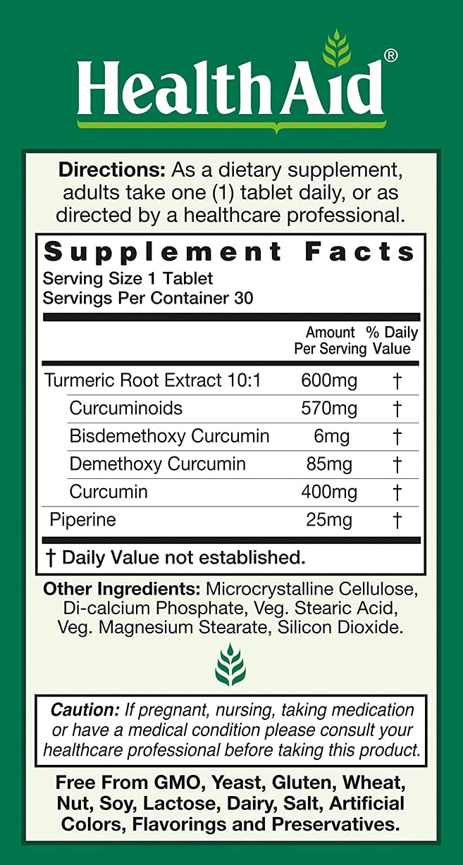 Curcumin Complex 600 mg with Bioperine โ 95% Curcuminoids | Vegan Joint & Immune Support