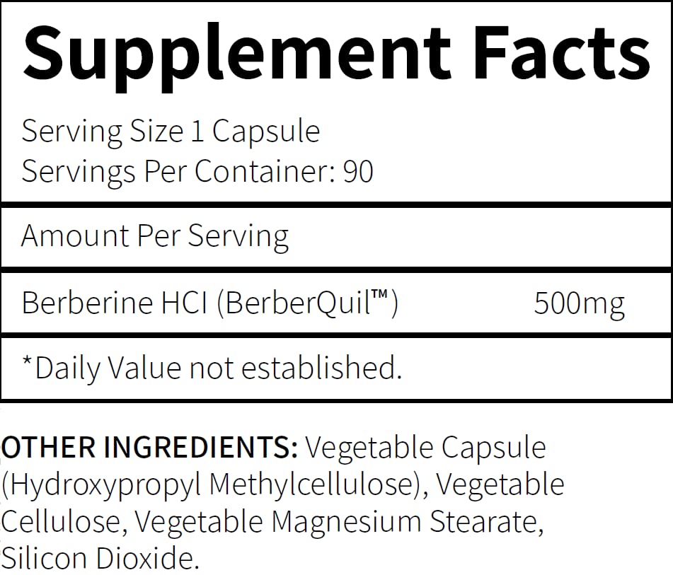 Research Labs Berberine 1500mg High Absorption – 180 Capsules | BerberQuil™