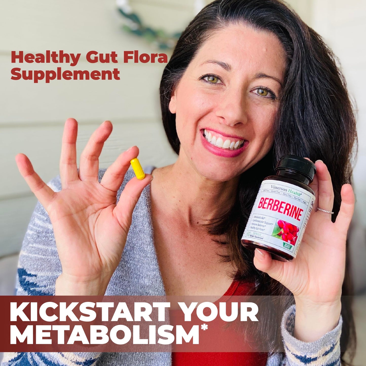 Vimerson Health Berberine 1800mg β Immune, Cardiovascular & Gut Support | Vegan & Non-GMO