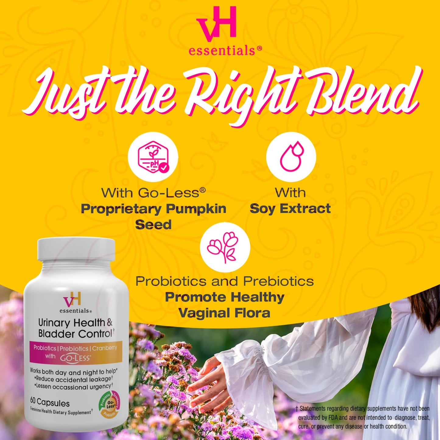 vH essentials Urinary Health & Bladder Control โ Cranberry & Probiotics
