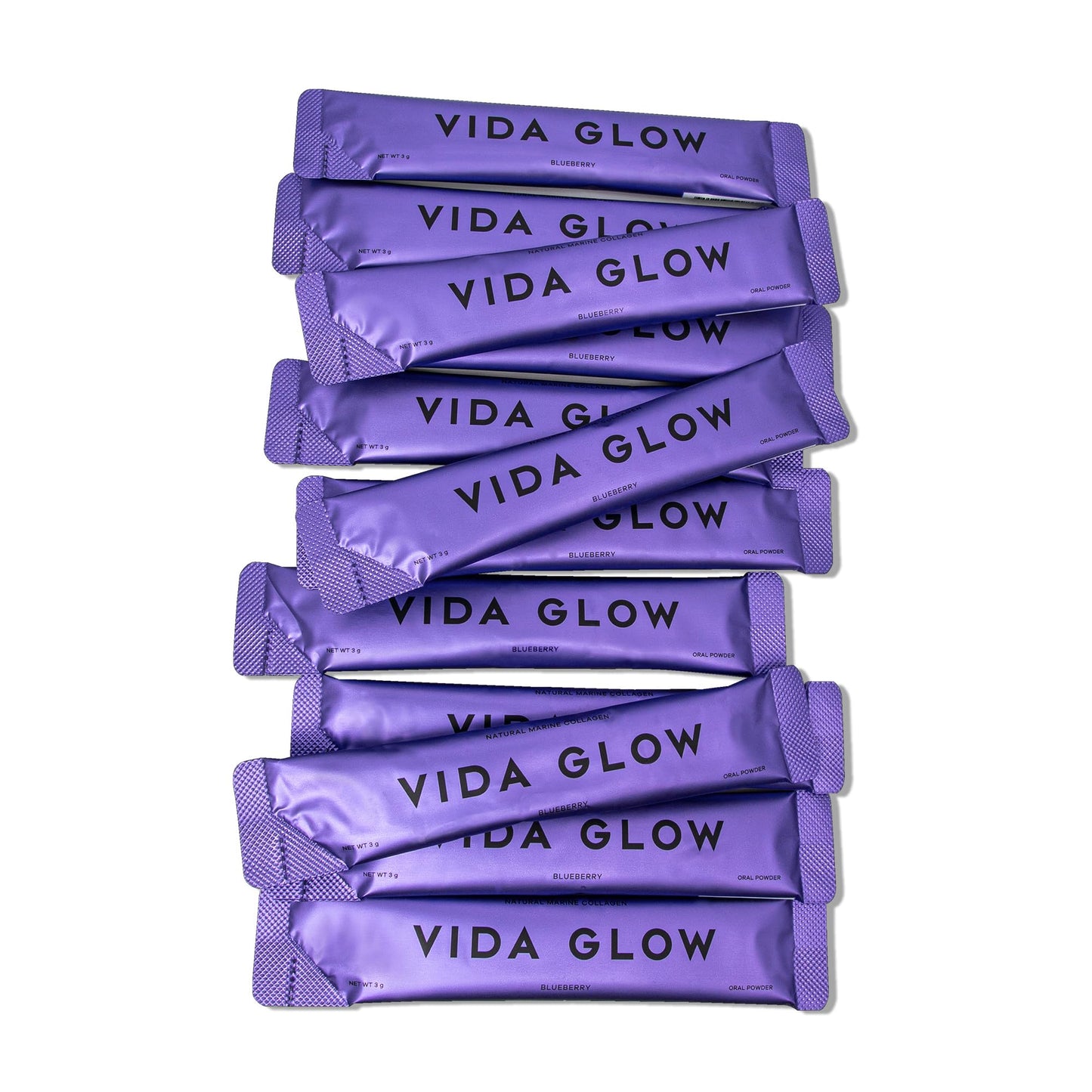 Vida Glow Marine Collagen Powder β Anti-Aging Peptides for Skin, Hair & Nails | 30 Servings, Original Flavor (Blueberry)