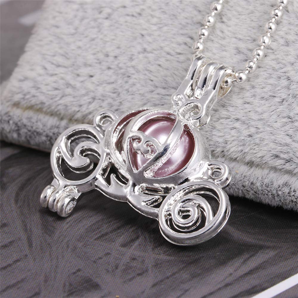 Vie jeune Pearl Cage Locket Pendants โ DIY Diffuser Jewelry, 30 Charms