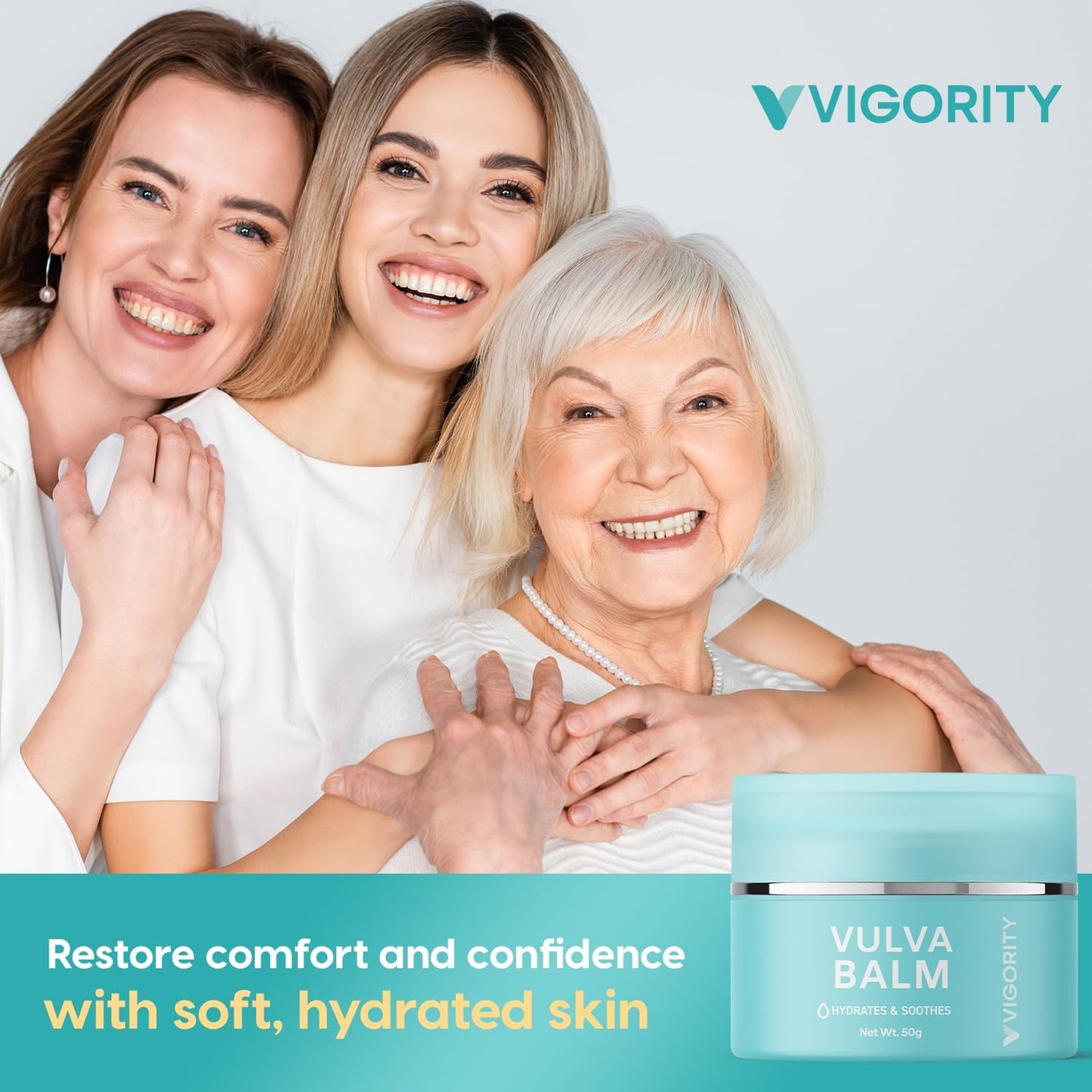 Vigority Vulva Balm Vaginal Moisturizer 2-Pack โ Estrogen-Free Menopause Support