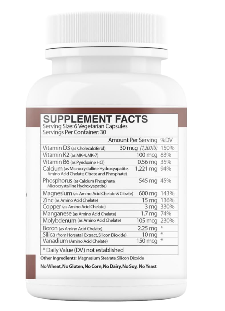 Vinco OsteoSheath4 with Vitamin K2 โ 180 Capsules | Bone Health