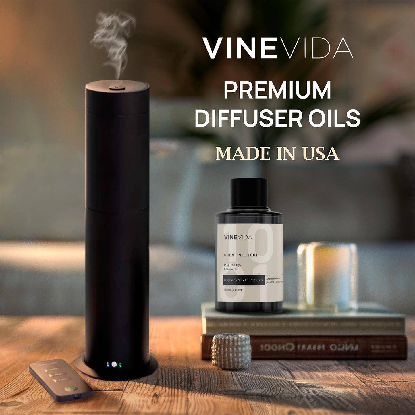 VINEVIDA 4-pk Hotel Fragrance Collection โ Cold Air Diffuser Scents 1002, 1019, 1012 & 1010