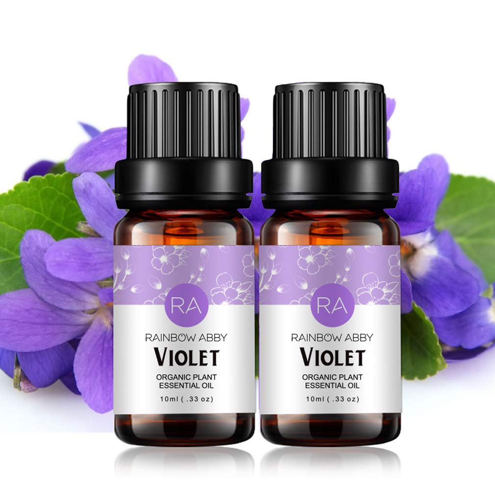 2-Pack Violet Essential Oil โ 100% Pure Organic Violet Oil for Diffusers & Skin Care โ 2 x 10ml