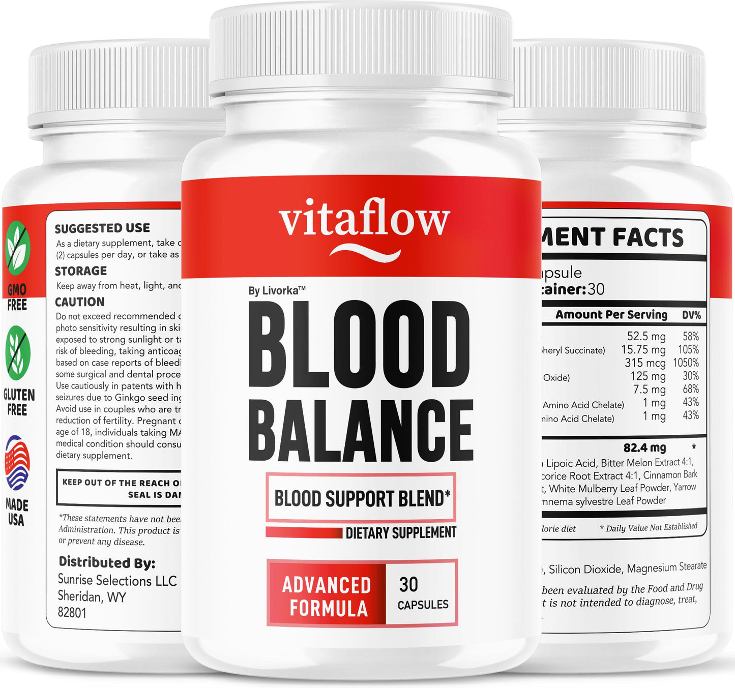 (3 Pack) VitaFlow Capsules โ Balance Support Supplement, 90 Capsules