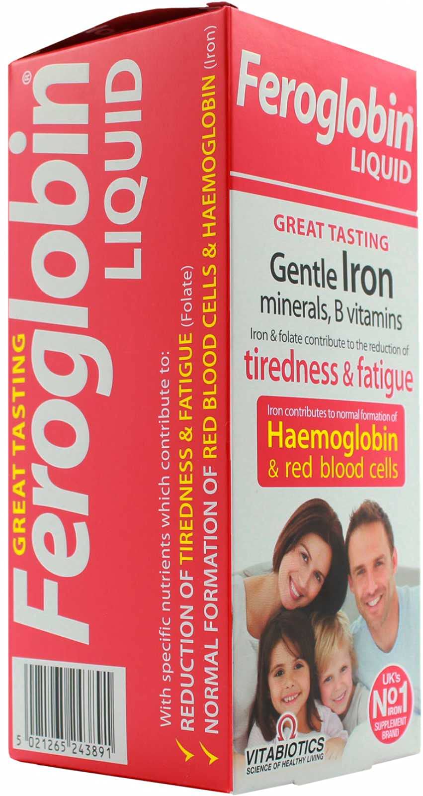 Vitabiotics Original Feroglobin 200ml (2 Pack) โ Liquid Iron Supplement
