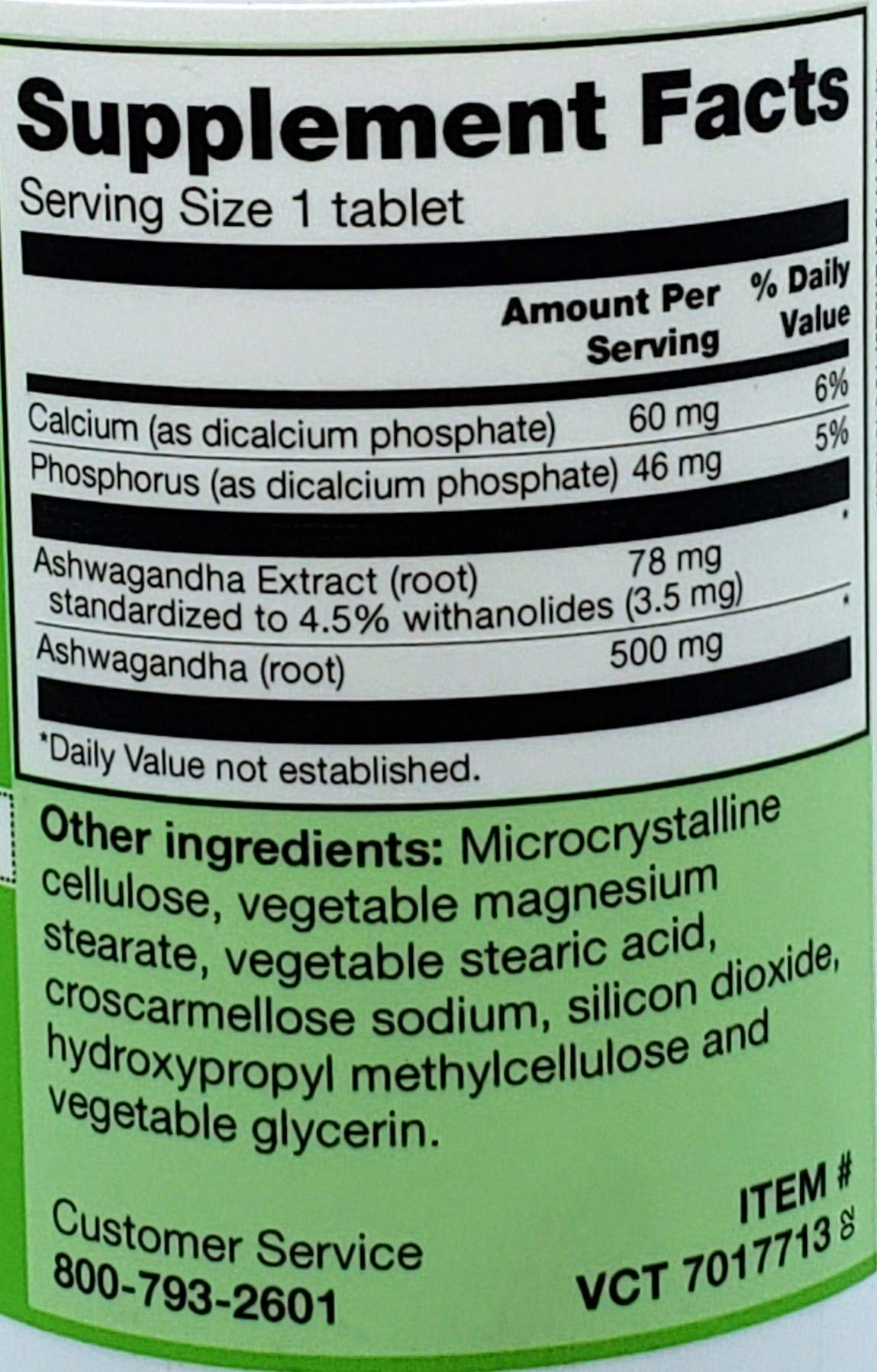 Vitacost Ashwagandha Complex 578 mg โ 120 Vegetarian Tablets