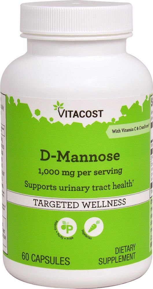 Vitacost D-Mannose with CranForte - 60 Capsules